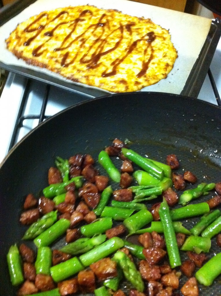 Cauliflower Pizza Base Topping