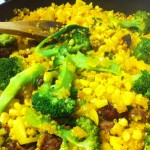 Quinoa broccoli pilaf