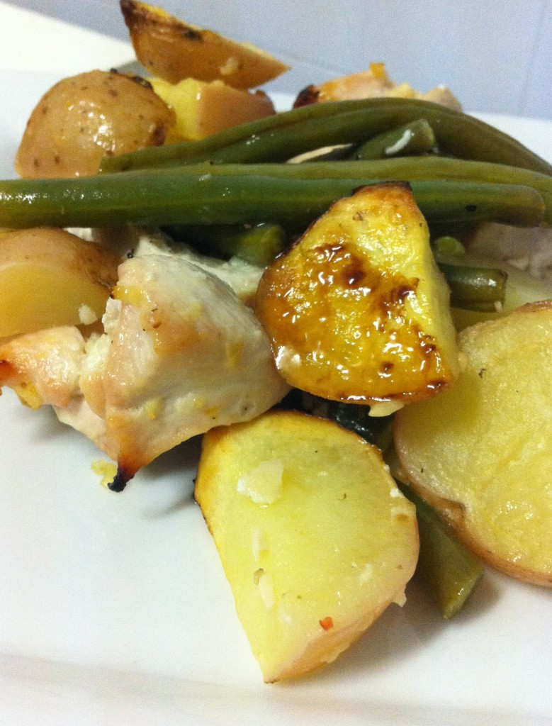 Pan-roasted Chicken & Lemon Garlic Vegetables