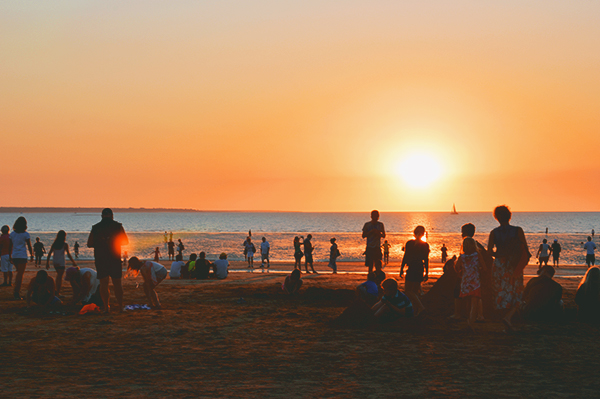 sunset at Mindil Beach